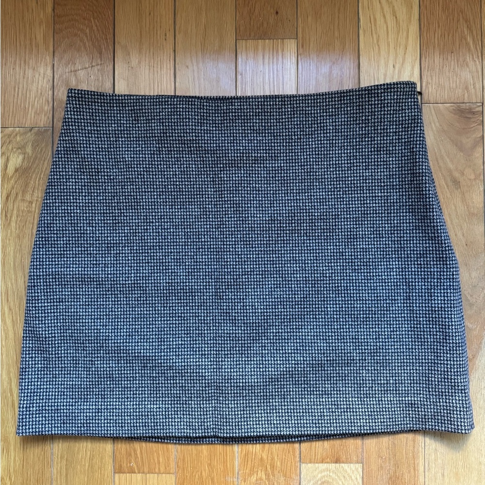 NWT Vince Tan Knit A Line Mini Skirt, Size 14